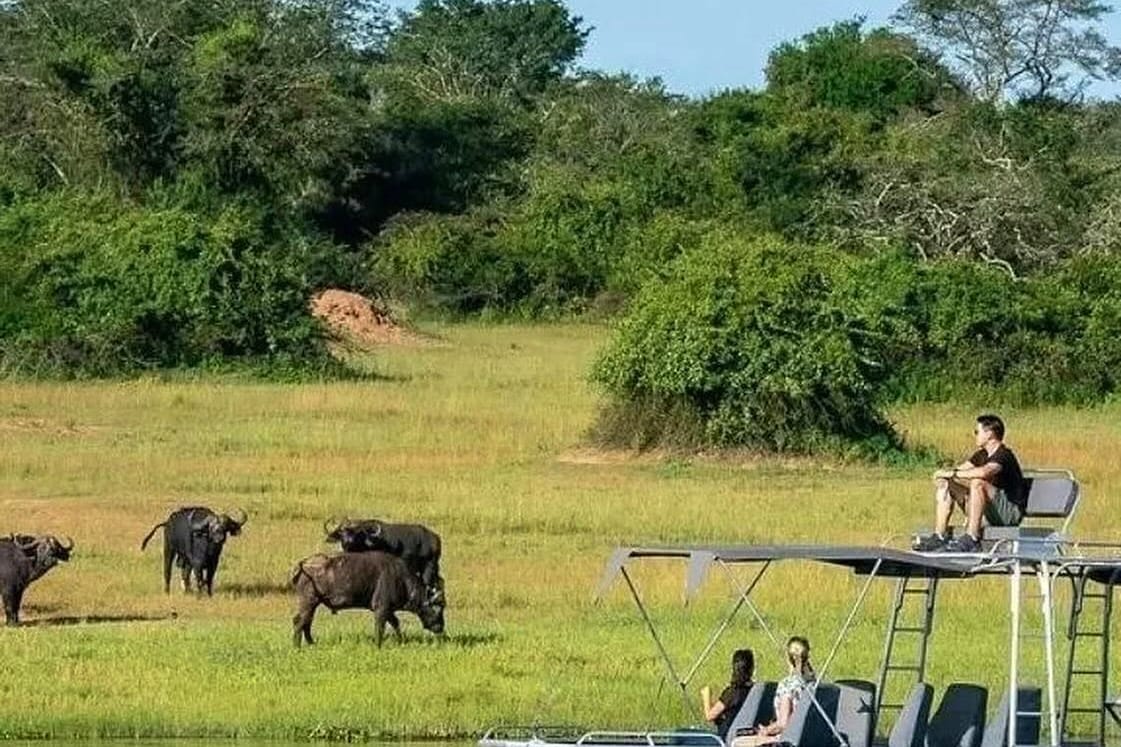 Boat safari on Lake Ihema