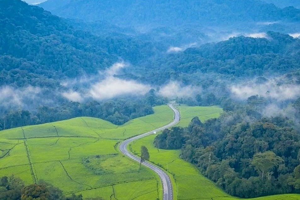 Scenic road journey