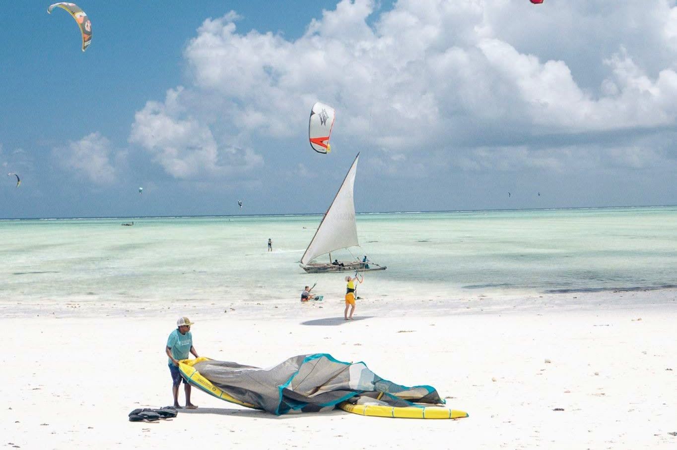 Kite surfing